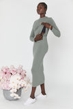 Elke Knit Dress (Mineral Green)
