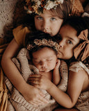 Heirloom Willow Knit Blanket - 100% Cotton - Cookie