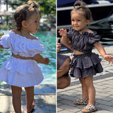 Cotton Crop & Skirt Set