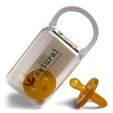 Twin Round Natural Rubber Soother | Dummy in Reusable Case