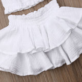 Cotton Crop & Skirt Set