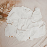 Mini Knit Beanie - Milk