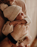 Mini Knit Beanie - Oatmeal Sprinkle