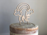 ONE Rainbow Cake Topper