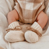 Ziggy Lou Booties - Gingham (Cream)