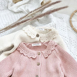 Knit Cardigan - Dirty Pink