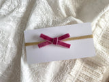 Velvet Bow Headband
