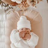 Mini Knit Beanie - Milk