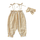 Gingham Overalls