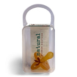 Single Round Natural Rubber Soother | Dummy in Reusable Case