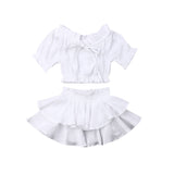 Cotton Crop & Skirt Set