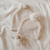 Mini Knit Beanie - Oatmeal Sprinkle