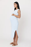 Crepe Knit Elle Dress - Ice Blue