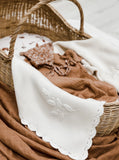 Heirloom Embroidered Blanket - Ivory