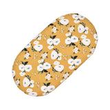 Mustard Floral Fitted Bassinet Sheet