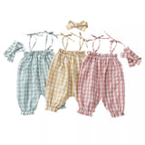 Gingham Overalls