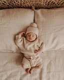 Mini Knit Beanie - Oatmeal Sprinkle