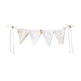 Glitter Stars Bunting - White