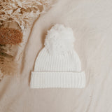 Mini Knit Beanie - Milk