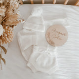 Mini Knit Beanie - Milk