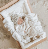 Heirloom Pointelle Knit Blanket - 100% Cotton - Vanilla