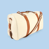 Bunnie Overnight Bag - Cream & Tan