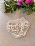 Cream Ruffle Bloomers