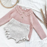 Knit Cardigan - Dirty Pink