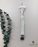 Sakura Macrame Pacifier Clip