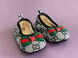 Designer Ballet Red/Green Bow