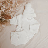 Mini Knit Beanie - Milk