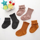 Lila Frill Ribbed Socks