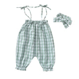 Gingham Overalls