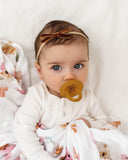 Single Round Natural Rubber Soother | Dummy in Reusable Case