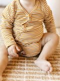Mustard Stripe Long Sleeve Original Bodysuit